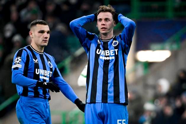 Celtic v Club Brugge - UEFA Champions League GLASGOW, SCOTLAND - NOVEMBER 27 : De Cuyper Maxim midfielder of Club Brugge looks dejected after missing an opportunity during the UEFA Champions League phase matchday 5 between Celtic and Club Brugge on November 27, 2024 in Glasgow, Scotland, 27 11 2024 Glasgow Scotland  Copyright: xPeterxDexVoechtx