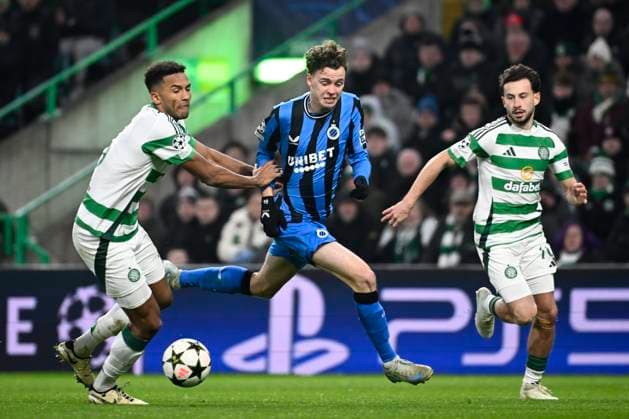 Celtic v Club Brugge - UEFA Champions League GLASGOW, SCOTLAND - NOVEMBER 27 : De Cuyper Maxim midfielder of Club Brugge during the UEFA Champions League phase matchday 5 between Celtic and Club Brugge on November 27, 2024 in Glasgow, Scotland, 27 11 2024 Glasgow Scotland  Copyright: xPeterxDexVoechtx