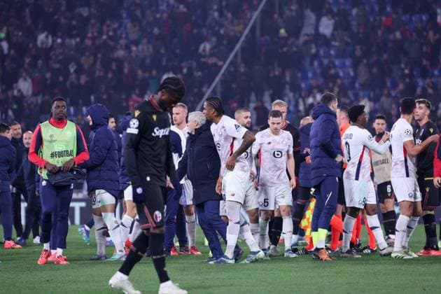 November 28, 2024, Bologna, Bologna, ITALY: During the Champions League match 27 11 2024 Football match between FC Bologna vs SC Lille at the Dall Ara stadium in Bologna..In the Photo: Bologna ITALY - ZUMAs236 20241128_aap_s236_025 Copyright: xFabioxSassox