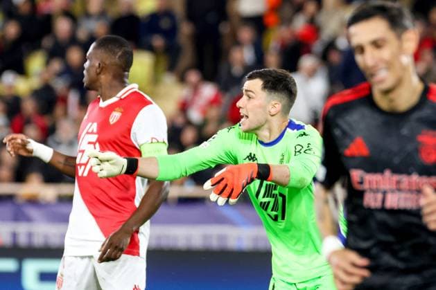 CALCIO - UEFA Champions League - Monaco vs Benfica Radoslaw Majecki ( 1 - AS Monaco) during Monaco vs Benfica, UEFA Champions League football match in Monaco, PrincPhoto by IPA ABACAPRESS.COMlity of Monaco, November 27 2024 Monaco  Copyright: xIPAxSport ABACAx