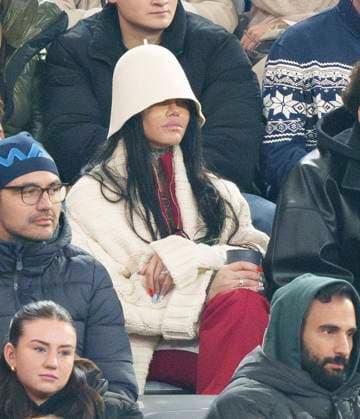 Candice Brook, girlfriend of Leroy Sane, FCB 10 in the League Phase MD5 match FC BAYERN MUENCHEN - PARIS SG 1-0 of football UEFA Champions League in season 2024 2025 in Munich, Nov 26, 2024 , FCB, 5. Spieltag, München