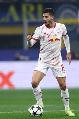 FC Internazionale - RB Leipzig Andre Silva of RB Leipzig in action during the UEFA Champions League 2024 25 League Phase MD5 match between FC Internazionale Milano and RB Leipzig at Stadio Giuseppe Meazza on November 26, 2024 in Milan, Italy . Milano Stadio Giuseppe Meazza Italy Copyright: xMarcoxCanonierox