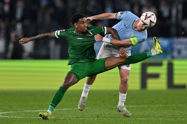As Roma 28 11 2024 - Europa League Lazio-Ludogorets foto Antonello Sammarco Image nella foto: Rwan Seco Cruz-Patric 