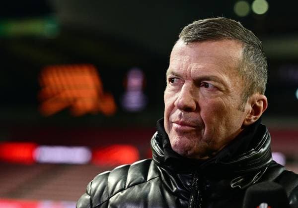 28.11.2024, xmnx, Fussball UEFA Europa League, FC Midtyilland - Eintracht Frankfurt emspor, v.l. Sky Experte Lothar Matthaeus (UEFA REGULATIONS PROHIBIT ANY USE OF PHOTOGRAPHS as IMAGE SEQUENCES and or QUASI-VIDEO) Herning