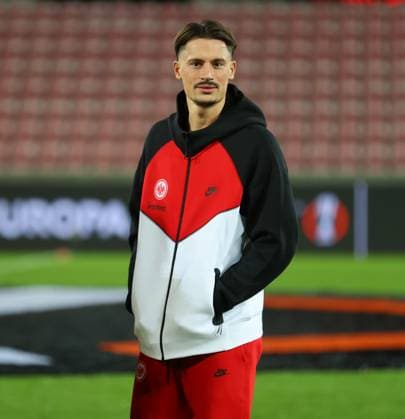 28.11.2024, Fussball UEFA Europa League, FC Midtjylland - Eintracht Frankfurt, emonline, emspor, v.l., Robin Koch (Eintracht Frankfurt) DFL DFB REGULATIONS PROHIBIT ANY USE OF PHOTOGRAPHS AS IMAGE SEQUENCES AND OR QUASI-VIDEO. xdcx *** 28 11 2024, Football UEFA Europa League, FC Midtjylland Eintracht Frankfurt, emonline, emspor, v l , Robin Koch Eintracht Frankfurt DFL DFB REGULATIONS PROHIBIT ANY USE OF PHOTOGRAPHS AS IMAGE SEQUENCES AND OR QUASI VIDEO xdcx Copyright: HMBxMedia Claus