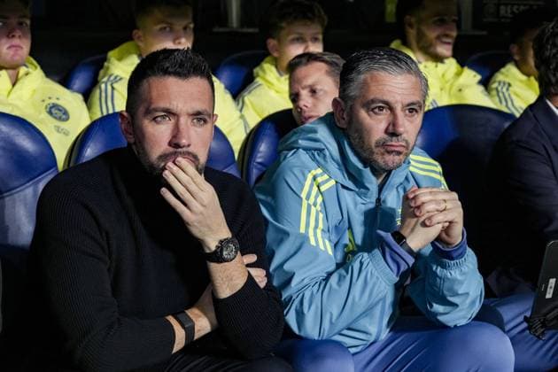 SAN SEBASTIAN, 28-11-2024 , Reale Arena , football, UEFA Europa League, season 2024 2025, Match between Real Sociedad and Ajax , Ajax trainer coach Francesco Farioli Real Sociedad - Ajax  x26845800x Copyright: