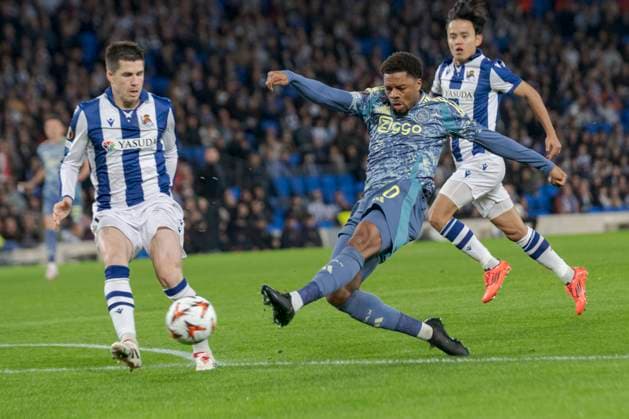 2024 25 UEFA Europa League Chuba Akpom of Ajax in action during the Europa League 2024 25 League Phase match between Real Sociedad and Ajaxt at Reale Arena. Donostia - San Sebastian. (Basque Country) November 28, 2024. (Gari Garaialde Bostok Photo) Donostia Gipuzkoa Spain Editorial Use Only  Copyright: xGarikoitzxGaraialdex xBostokxPhotox Bostok Photo GarixGaraialdex GG2411280017