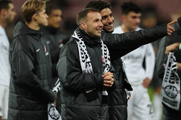 28.11.2024, Fussball UEFA Europa League, FC Midtjylland - Eintracht Frankfurt, emonline, emspor, v.l., Mario Götze (Eintracht Frankfurt) DFL DFB REGULATIONS PROHIBIT ANY USE OF PHOTOGRAPHS AS IMAGE SEQUENCES AND OR QUASI-VIDEO. xdcx Copyright: HMBxMedia Claus