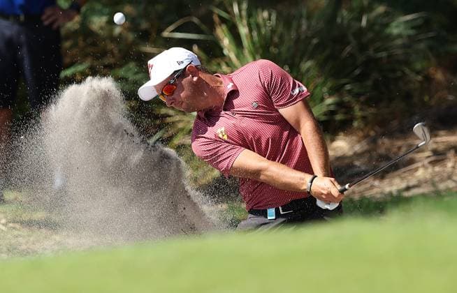GOLF AUSTRALIAN OPEN, Lucas Herbert of Australia hits out of a bunker of the 14th on day two of the ISPS HANDA Australian Open at Kingston Heath Golf Club in Melbourne, Friday, November 29, 2024. ( NO ARCHIVING, EDITORIAL USE ONLY, NO USE IN BOOKS WITHOUT CONSENT MELBOURNE VICTORIA AUSTRALIA  Copyright: xCONxCHRONISx 20241129152904461954