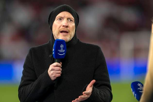26.11.2024, Fussball UEFA Championsleague 2024 2025: 5.Spieltag, FC Bayern München - Paris St. Germain, in der Allianz-Arena München. Matthias Sammer am Mikrofon