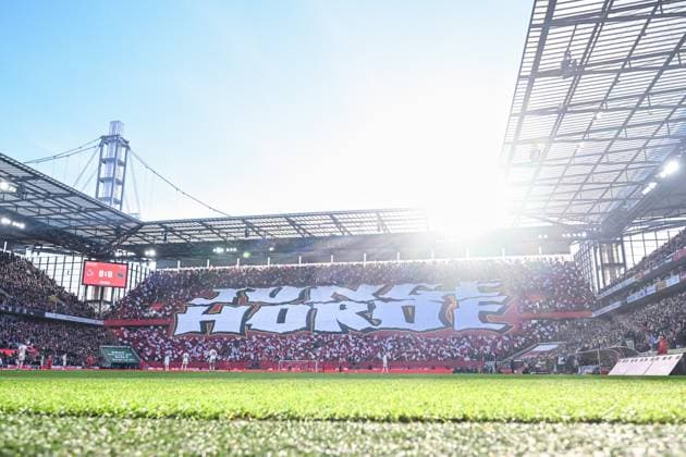 30.11.2024, Fussball, 2. Bundesliga, 14. Spieltag Saison 2024 2025, 1.FC Köln - Hannover 96, Fanchoreo 1.FC Köln xRHR-FOTO TKx