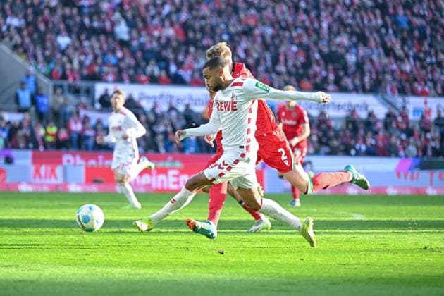 30.11.2024, Fussball, 2. Bundesliga, 14. Spieltag Saison 2024 2025, 1.FC Köln - Hannover 96, Linton Maina (1. FC Köln) xRHR-FOTO TKx