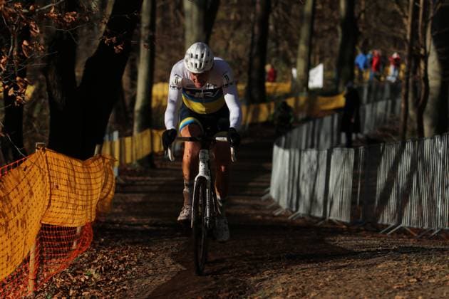 Radcross-Weltmeisterschaften der Masters in Hamburg, Männer, Altersklasse 55-59: Der Hamburger Jens Schwedler (Harvestehuder RV) gewinnt den Titel.