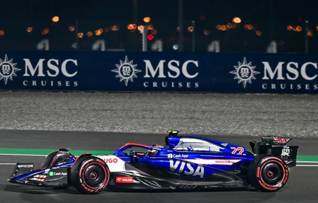 Formel 1, GP Katar in Losail, Qualifying Formula One Qatar Grand Prix - Qualifying Race Japanese Formula One driver Yuki Tsunoda of RB in action during the Qualifying for the F1 Grand Prix of Qatar at Lusail International Circuit in Lusail, Qatar, on November 30, 2024 DOHA Qatar Copyright: xNOUSHADx