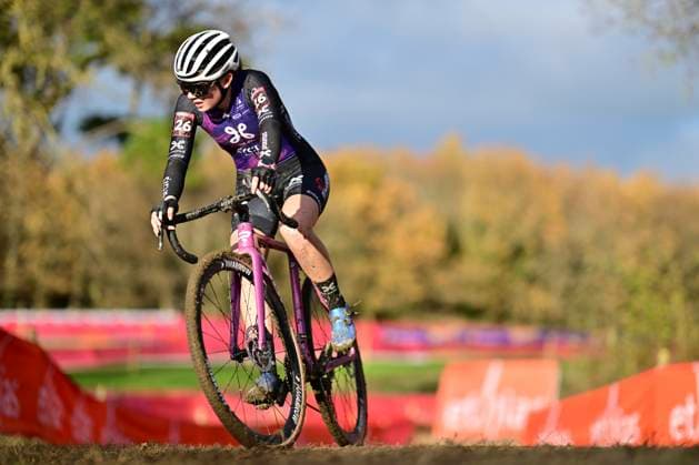UCI Cyclocross World Cup Dublin 2024 DUBLIN, IRELAND - DECEMBER 01 : Hurteloup Adele (FRA) of Proximus - Cyclis - Alphamotorhomes Ct during the second leg of the UCI Cyclocross World Cup series 2024-2025 for Women Elite in Dublin, Ireland, 01 12 2024 Dublin Ireland  Copyright: xBcex