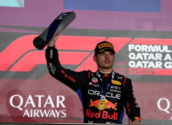 Formula 1 Qatar Airways Qatar Grand Prix 2024 01.12.2024, Losail International Circuit, Doha, Formula 1 Qatar Airways Qatar Grand Prix 2024 ,im Bild Sieger Max Verstappen (NLD), Oracle Red Bull Racing