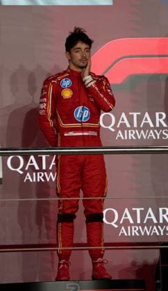 Formula 1 Qatar Airways Qatar Grand Prix 2024 01.12.2024, Losail International Circuit, Doha, Formula 1 Qatar Airways Qatar Grand Prix 2024 ,im Bild 2.Platz für Charles Leclerc (MCO), Scuderia Ferrari HP