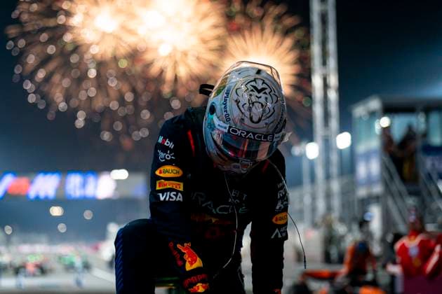 December 1, 2024, Lusail, Qatar: Dutch driver MAX VERSTAPPEN (Red Bull Racing) after winning the 2024 FIA Formula 1 Qatar Grand Prix at Lusail International Circuit in Lusail, Qatar. Lusail Qatar - ZUMAg147 20241201_fap_g147_001 Copyright: xJamesxGasperottix