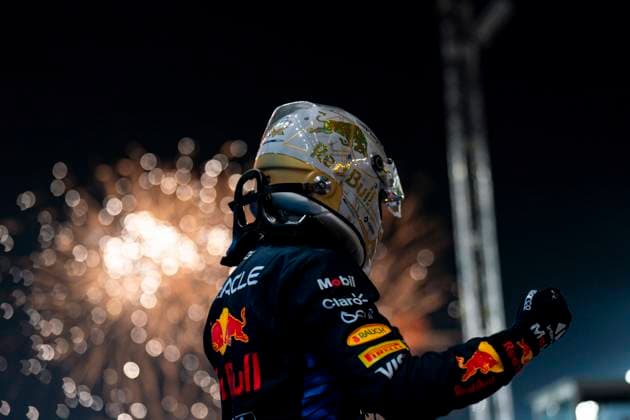 December 1, 2024, Lusail, Qatar: Dutch driver MAX VERSTAPPEN (Red Bull Racing) celebrates after winning the 2024 FIA Formula 1 Qatar Grand Prix at Lusail International Circuit in Lusail, Qatar. Lusail Qatar - ZUMAg147 20241201_fap_g147_005 Copyright: xJamesxGasperottix