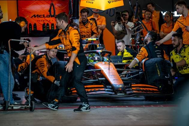 LUSAIL, LOSAIL: Lando Norris, racing for the McLaren F1 team during the 2024 Formula 1 Qatar Grand Prix Qatar at the International Circuit in Lusail, Losail