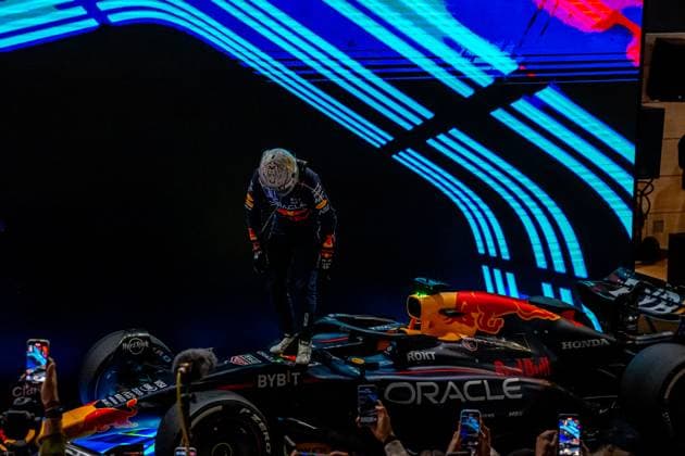LUSAIL, LOSAIL: Max Verstappen, racing for the Red Bull Racing team during the 2024 Formula 1 Qatar Grand Prix Qatar at the International Circuit in Lusail, Losail