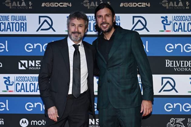 Db Milano 02 12 2022 - Gran Gala del Calcio Aic 2024 foto Daniele Buffa Image nella foto: Maurizio Ganz-Cristian Zaccardo 