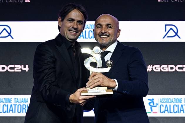 Mg Milano 02 12 2022 - Gran Gala del Calcio Aic 2024 foto Matteo Gribaudi Image nella foto: Simone Inzaghi-Luciano Spalletti 