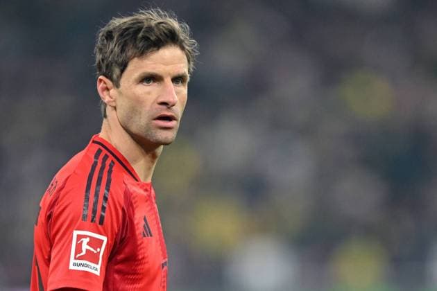 DORTMUND - Thomas Muller of FC Bayern Munchen during the Bundesliga match between Borussia Dortmund and FC Bayern Munchen at Signal Iduna Park on Nov. 30, 2024 in Dortmund, Germany. ANP Hollandse Hoogte Bundesliga 2024 25 xVIxANPxSportx xGerritxvanxKeulenxIVx 514768695 originalFilename: 514768695.jpg