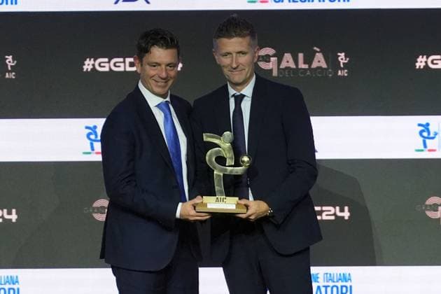 Daniele Orsato, best referee at AIC Soccer Gala and awards ceremony, Milan, December 02 , 2024  Copyright: xGianxMattiaxD Albertox LaPressex
