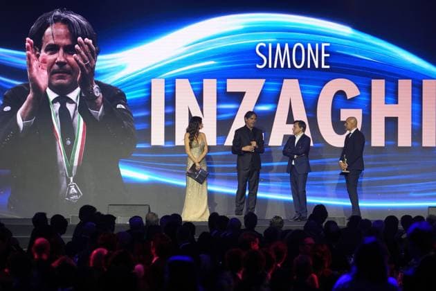 Simone Inzaghi, best coach at AIC Soccer Gala and awards ceremony, Milan, December 02 , 2024  Copyright: xGianxMattiaxD Albertox LaPressex