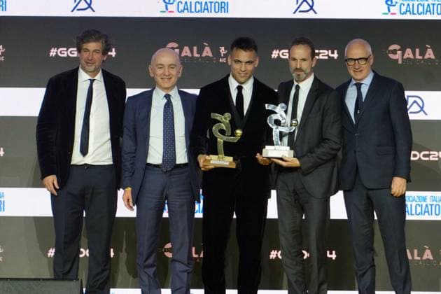 Lautaro Martinez, best player at forward at AIC Soccer Gala and awards ceremony, Milan, December 02 , 2024  Copyright: xGianxMattiaxD Albertox LaPressex