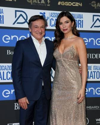 Milano, Red Carpet Galà del calcio AIC 2024 - Federica Masolin, Fabio Caressa  Copyright: xAlbertoxTerenghix xipa-agency.nex xVenezia2020x 0782901874st