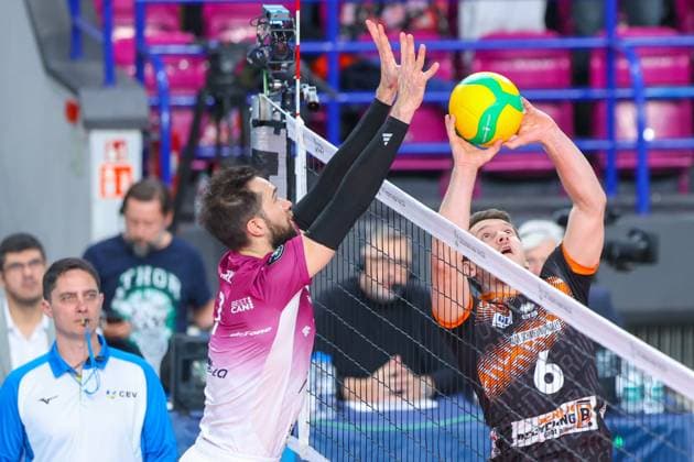 WARSZAWA 03.12.2024 MECZ 3. KOLEJKA GRUPA A LIGA MISTRZOW MEZCZYZN SEZON 2024 2025 --- VOLLEYBALL MENS CHAMPIONS LEAGUE GROUP A MATCH IN WARSAW: PGE PROJEKT WARSZAWA - BERLIN RECYCLING VOLLEYS KEVIN TILLIE JOHANNES TILLE FOT. ANNA KLEPACZKO FOTOPYK NEWSPIX.PL --- newspix.pl 