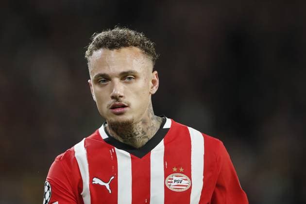 EINDHOVEN - Noa Lang of PSV Eindhoven during the UEFA Champions league match between PSV Eindhoven and Shakhtar Donetsk at Phillips Stadium on Nov. 27, 2024 in Eindhoven, Netherlands. ANP Hollandse Hoogte BART STOUTJESDIJK UEFA Champions League 2024 25 League Phase MD5 2024 25 xVIxANPxSportx xBartxStoutjesdijkxIVx 514918625 originalFilename: 514918625.jpg
