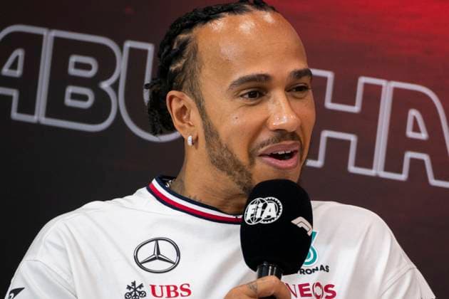 December 5, 2024, Abu Dhabi, United Arab Emirates: LEWIS HAMILTON (GBR) of Mercedes-AMG 44 speaks his his last press conference, PK, Pressekonferenz as a Mercedes driver before switching to Scuderia Ferrari during media day of the 2024 Formula 1 Abu Dhabi Grand Prix at the Yas Marina Circuit. Abu Dhabi United Arab Emirates - ZUMAb177 20241205_aap_b177_030 Copyright: xTaidghxBarronx
