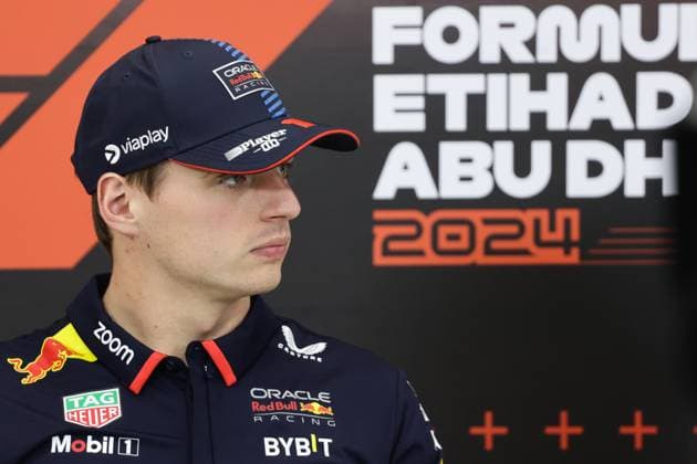 F1 Abu Dhabi Grand Prix 2024 Max Verstappen of Red Bull Racing during press conference, PK, Pressekonferenz ahead of the Formula 1 Austrian Grand Prix at Yas Marina Circuit in Abu Dhabi, United Arab Emirates on Devember 5, 2024. Abu Dhabi United Arab Emirates  Copyright: xJakubxPorzyckix originalFilename:porzycki-f1abudha241205_np28b.jpg