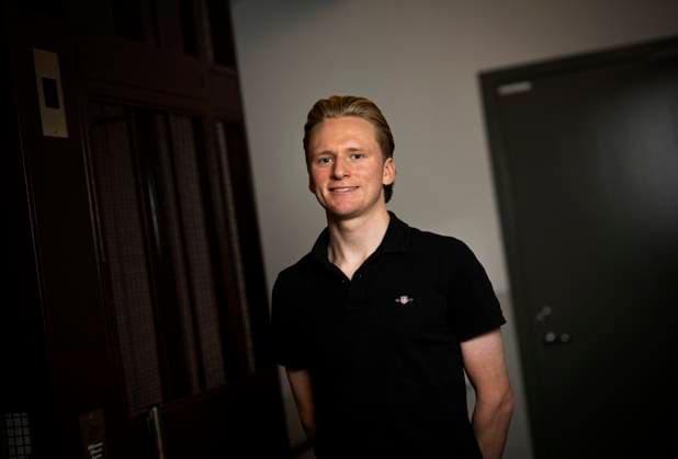 STOCKHOLM, SVERIGE 20241205 Cyklisten Edvin Lovidius, som är med i det nya svenska proffslaget Lucky Cycling Team. Cykellaget satsar mot deltagande i Tour de France och andra av de största cykelloppen. STOCKHOLM SVERIGE PER x10050x