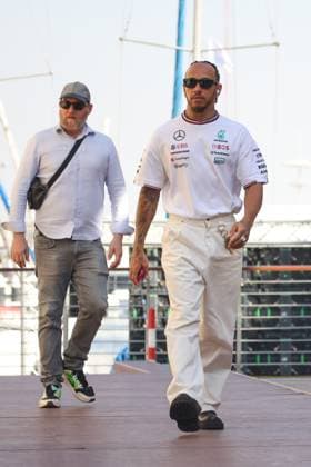 December 5, 2024, Abu Dhabi, United Arab Emirates: Lewis Hamilton of Mercedes is seen in a paddock ahead of Formula 1 Abu Dhabi Grand Prix at Yas Marina Circuit on December 5th, 2024 in Abu Dhabi, United Arab Emirates. Abu Dhabi United Arab Emirates - ZUMAz156 0783404355st Copyright: xBeataxZawrzelx