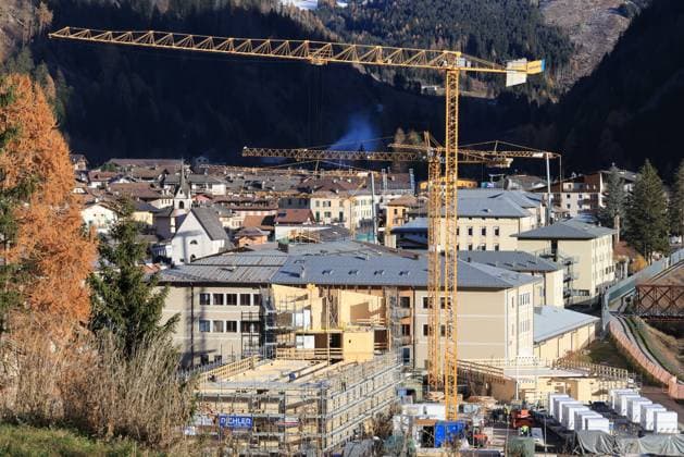 On the road to Olympic Games, Olympische Spiele, Olympia, OS 2026 Pierre Teyssot MAXPPP ; On the road to the Milano Cortina Winter Olympic Games 2026 in Val Di Fiemme. Predazzo, Italy on December 5, 2024. Olympic Village for the Athletes which will then become a military school for Guardia di Finanzia Pierre Teyssot Maxppp Predazzo Trentino Italy  Copyright: xMAXPPPxPierrexTeyssotx TEP65164 TEP65164