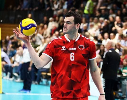 Thomas EDGAR (Ankara), He-Volleyballl, CEV Challenge Cup, 2024 25, WWK Volleys Herrsching vs SK Ankara, 05.12.24, GCDW Arena, Herrsching Copyright: WolfgangxFehrmann