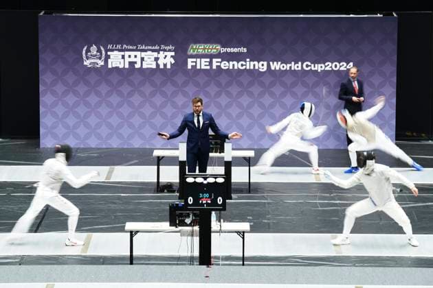 Sport Themen der Woche KW 49 Sport Bilder des Tages Sport Bilder des Tages General view, DECEMBER 6, 2024 - Fencing : 2024 Fencing World Cup Prince Takamado Trophy Men s Foil at Takasaki Arena, Gunma, Japan. Noxthirdxpartyxsales  (275388227)