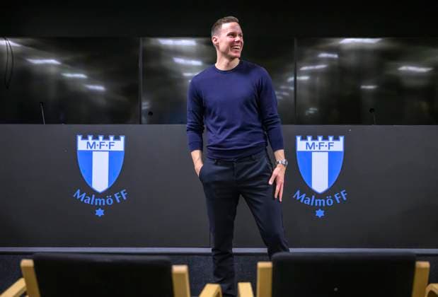 MALMÖ 2024-12-06 MFF s Niklas Moisander at Friday s press conference, PK, Pressekonferenz at the Eleda stadium in Malmö. Moisander announces at the press conference that he is ending his career due to a knee injury. MALMÖ SWEDEN x50090x