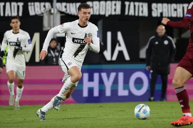 06.12.2024, Fussball, Herren, 2. Bundesliga, Saison 2024 2025, SV 07 Elversberg - 1. FC Nürnberg, Fisnik Asllani (SV 07 Elversberg) Elversberg Ursapharm-Arena an der Kaiserlinde Saarland Deutschland (DE)