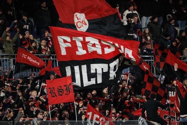 Fanblock Nuernberg, SV Elversberg vs 1.FC Nuernberg, Fussball, 2. Bundesliga, 15. Spieltag, Saison 2024 2025, 06.12.2024 SV Elversberg vs 1.FC Nuernberg, Fussball, 2. Bundesliga, 15. Spieltag, Saison 2024 2025, 06.12.2024