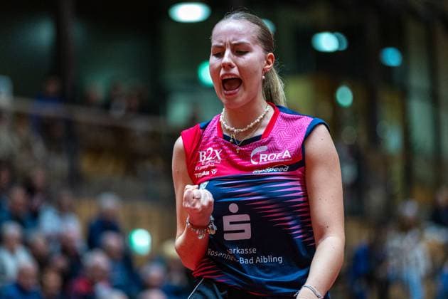 Sport Bilder des Tages Annett Kaufmann, (SV DJK Kolbermoor), SV DJK Kolbermoor vs.TTC Berlin eastside , Tischtennis, 1.Bundesliga Frauen, 7. Spielwoche, 2024 2025, 06.12.2024, SV DJK Kolbermoor vs.TTC Berlin eastside , Tischtennis, 1.Bundesliga Frauen, 7. Spielwoche, 2024 2025, 06.12.2024, Kolbermoor