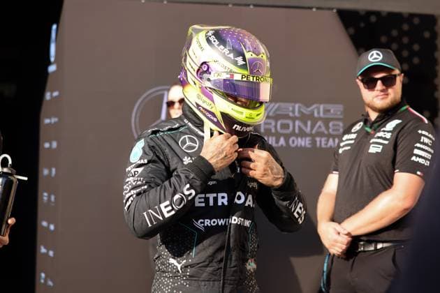 Lewis Hamilton (Mercedes AMG Petronas Formula One Team, 44), FP3, Freies Training 3, Free Practice 3, ARE, Formel 1 Weltmeisterschaft, Abu Dhabi Grand Prix, Yas Marina Circuit, 07.12.2024 ARE, Formel 1 Weltmeisterschaft, Abu Dhabi Grand Prix, Vereinigte Arabische Emirate, Yas Marina Circuit, 07.12.2024 Abu Dhabi Copyright: xEibner-Pressefoto AnnikaxGrafx EP_AGF