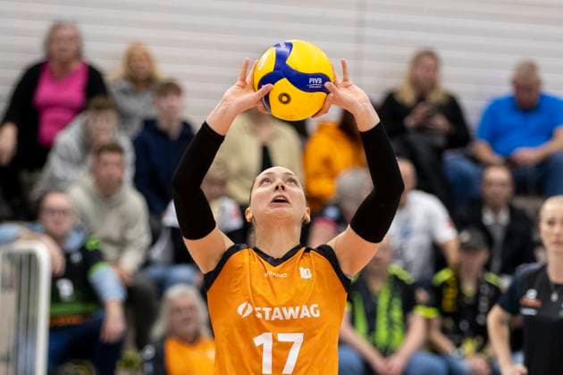 1. Volleyball Bundesliga Frauen: Schwarz-Weiss Erfurt vs. Ladies in Black Aachen; Erfurt; 07.12.2024 Kacey Jost ( 17; Ladies in Black Aachen) 1. Volleyball Bundesliga Frauen: Schwarz-Weiss Erfurt vs. Ladies in Black Aachent; Riethsporthalle Erfurt; 07.12.2024 Copyright: xBEAUTIFULxSPORTS Duehringx