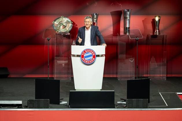 Herbert Heiner (FC Bayern Muenchen, Praesident), GER, FC Bayern Muenchen, Fussball, Bundesliga, Mitgliederversamlung, Jahreshauptversammlung, Spielzeit 2024 2025, 08.12.2024, Eibner-Pressefoto Sascha Walther GER, FC Bayern Muenchen, Fussball, Bundesliga, Mitgliederversamlung, Jahreshauptversammlung, Spielzeit 2024 2025, 08.12.2024 Muenchen Copyright: xEibner-Pressefotox EP_EER
