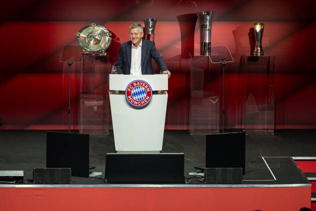 Herbert Heiner (FC Bayern Muenchen, Praesident), GER, FC Bayern Muenchen, Fussball, Bundesliga, Mitgliederversamlung, Jahreshauptversammlung, Spielzeit 2024 2025, 08.12.2024, Eibner-Pressefoto Sascha Walther GER, FC Bayern Muenchen, Fussball, Bundesliga, Mitgliederversamlung, Jahreshauptversammlung, Spielzeit 2024 2025, 08.12.2024 Muenchen Copyright: xEibner-Pressefotox EP_EER