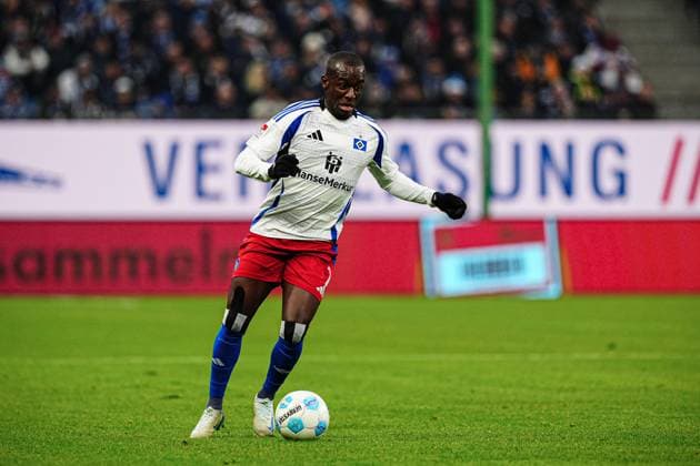 Jean-Luc Dompe (Hamburger SV, 07) GER, Hamburger SV vs. SV Darmstadt 98, Fussball, 2. Bundesliga, Spieltag 15, Saison 2024 2025, 08.12.2024 DFL REGULATIONS PROHIBIT ANY USE OF PHOTOGRAPHS AS IMAGE SEQUENCES AND OR QUASI-VIDEO GER, Hamburger SV vs. SV Darmstadt 98, Fussball, 2. Bundesliga, Spieltag 15, Saison 2024 2025, 08.12.2024 Hamburg